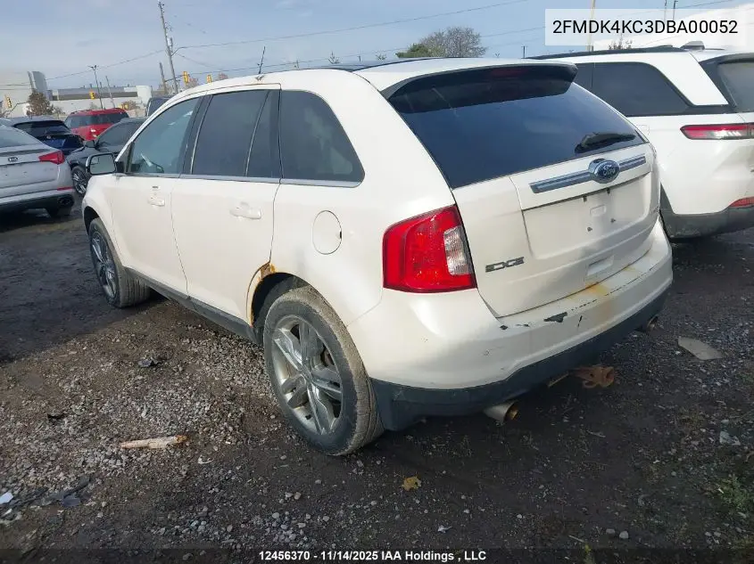 2FMDK4KC3DBA00052 2013 Ford Edge Limited