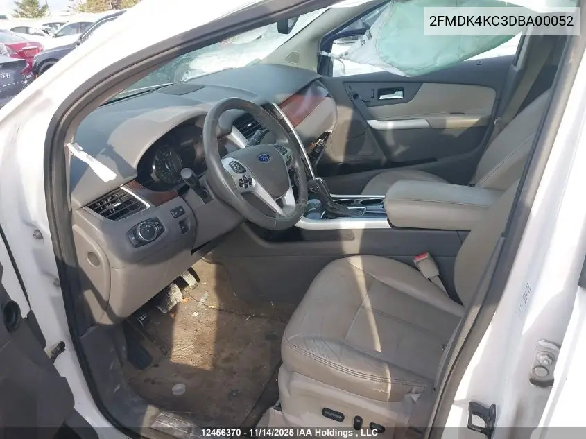 2FMDK4KC3DBA00052 2013 Ford Edge Limited