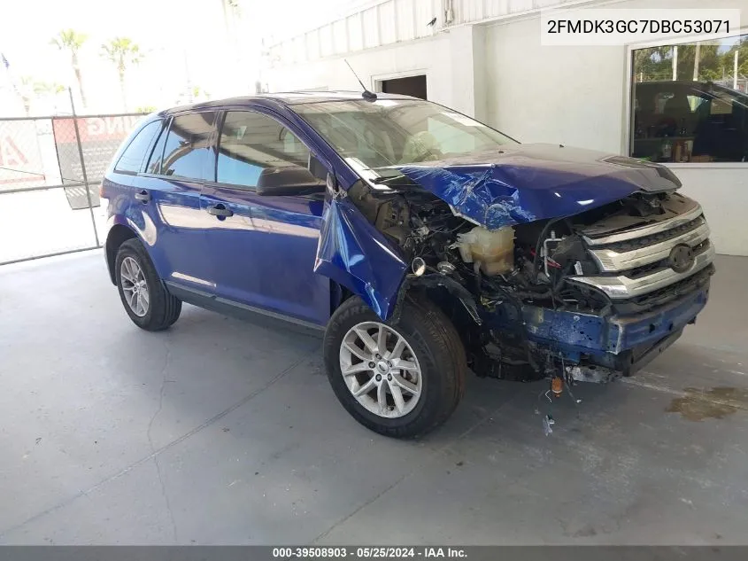 2FMDK3GC7DBC53071 2013 Ford Edge Se