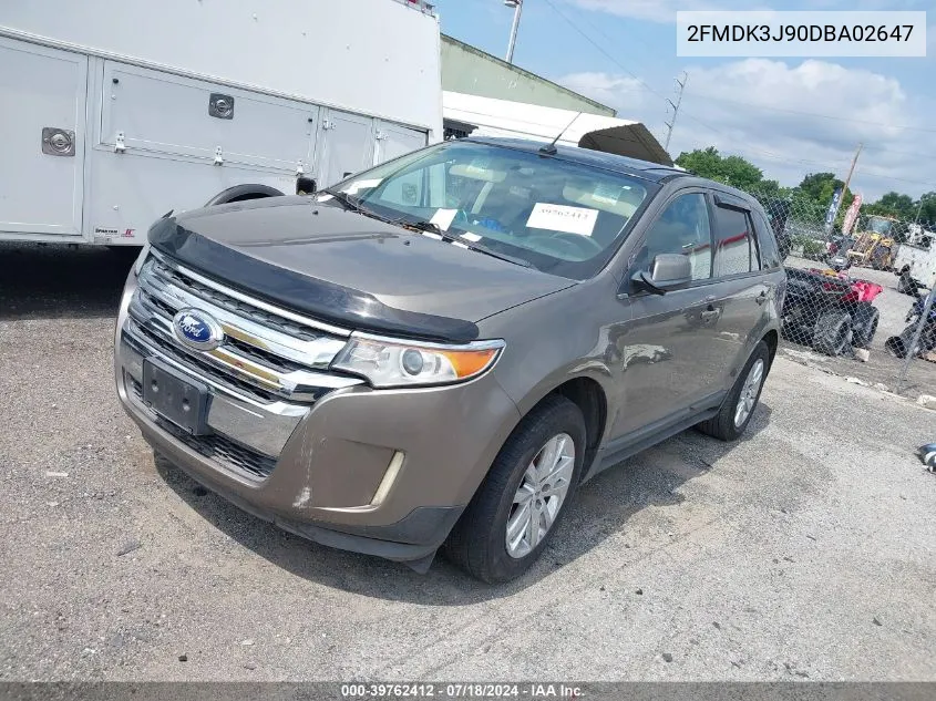 2FMDK3J90DBA02647 2013 Ford Edge Sel