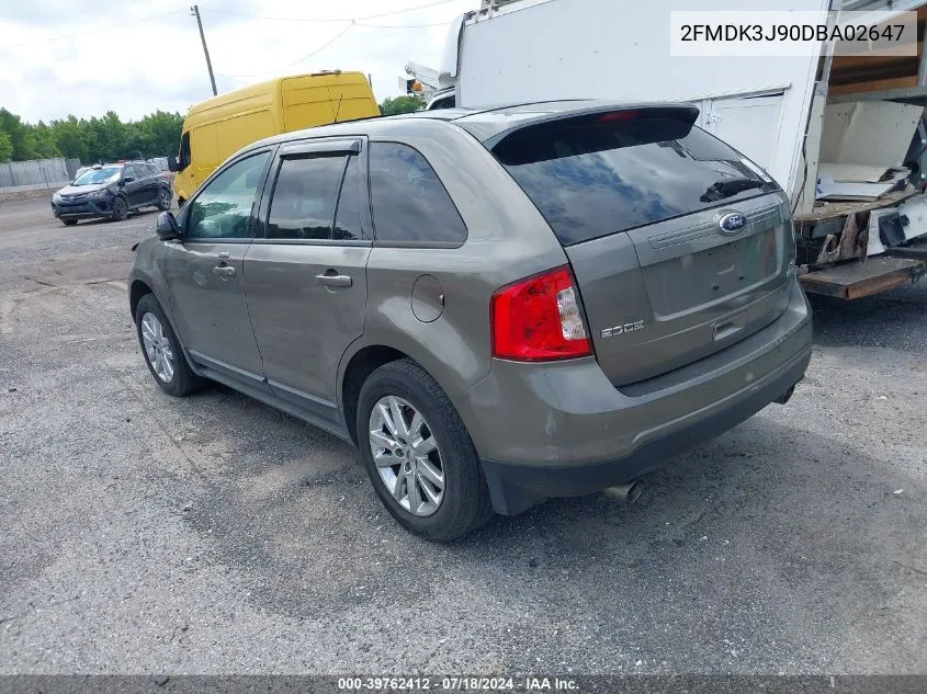 2FMDK3J90DBA02647 2013 Ford Edge Sel