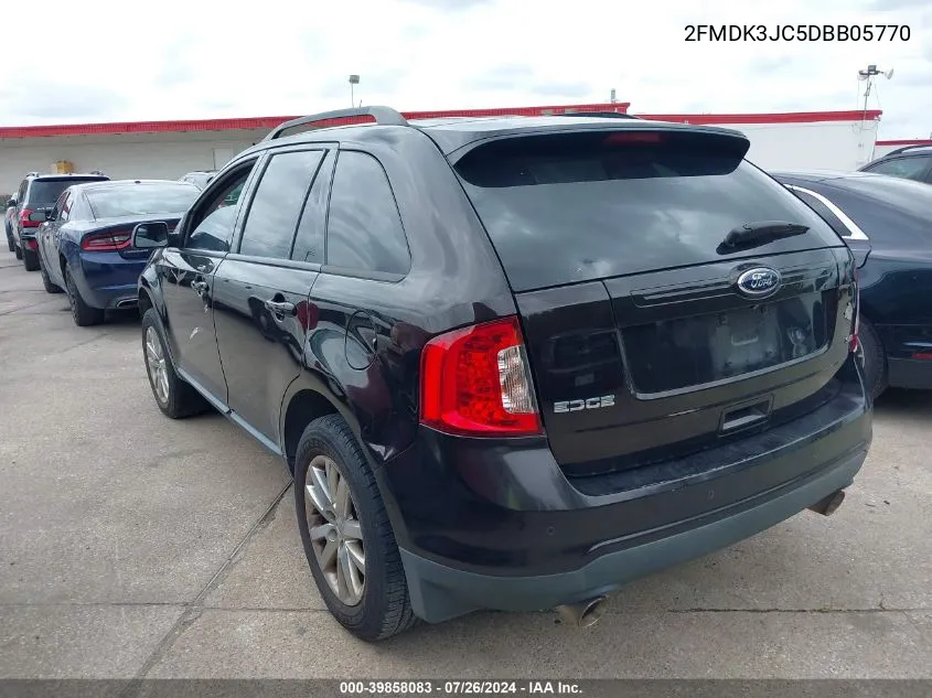 2013 Ford Edge Sel VIN: 2FMDK3JC5DBB05770 Lot: 39858083