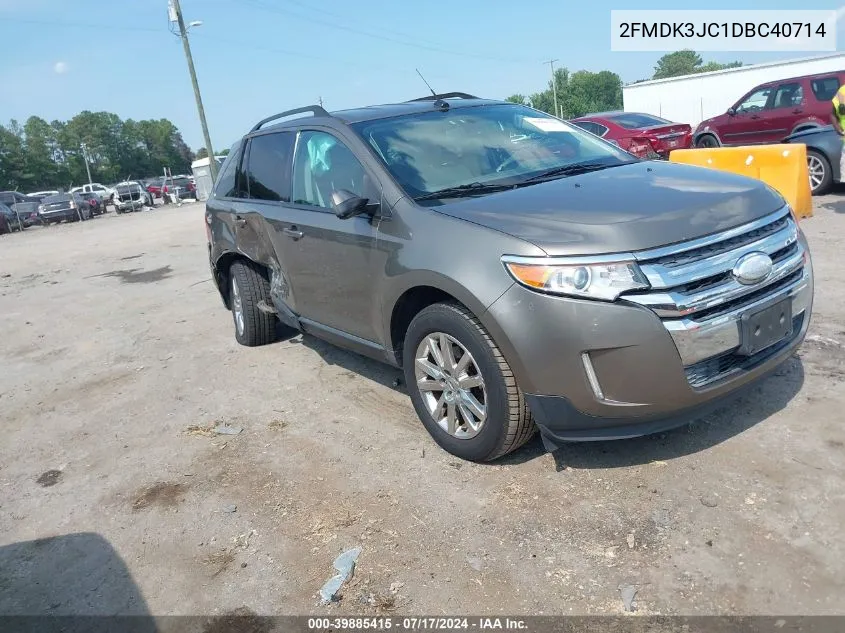 2013 Ford Edge Sel VIN: 2FMDK3JC1DBC40714 Lot: 39885415