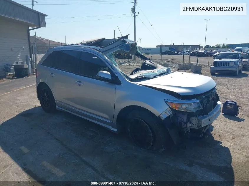 2FMDK4AK1DBC20931 2013 Ford Edge Sport