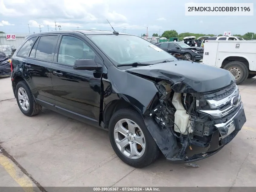 2FMDK3JC0DBB91196 2013 Ford Edge Sel