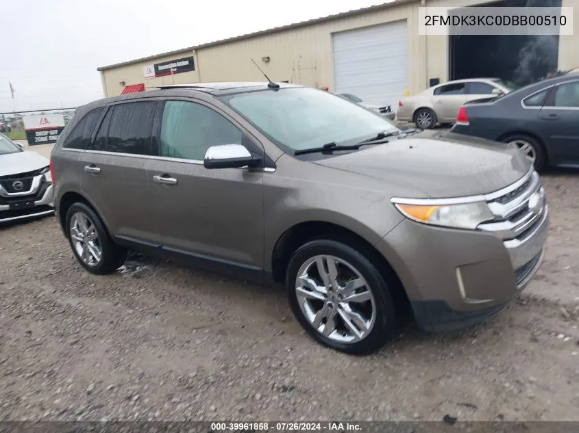 2FMDK3KC0DBB00510 2013 Ford Edge Limited