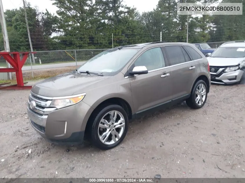 2FMDK3KC0DBB00510 2013 Ford Edge Limited