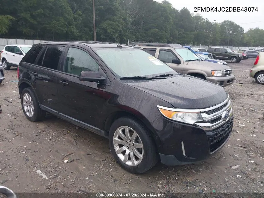 2013 Ford Edge Sel VIN: 2FMDK4JC2DBB43074 Lot: 39968374