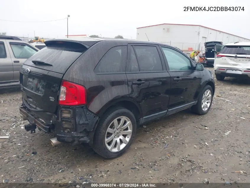 2FMDK4JC2DBB43074 2013 Ford Edge Sel