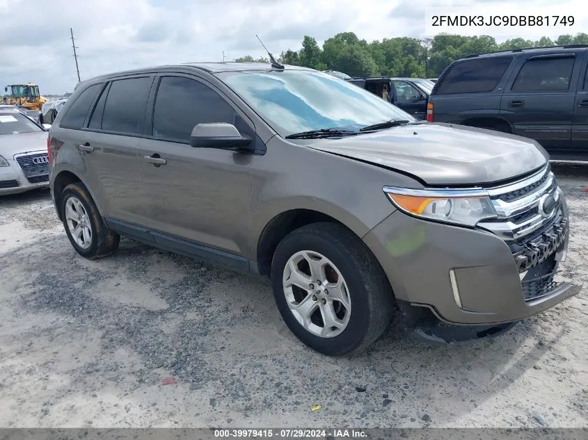 2013 Ford Edge Sel VIN: 2FMDK3JC9DBB81749 Lot: 39979415