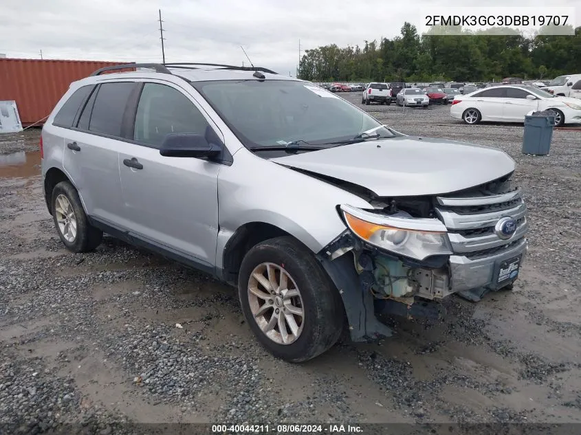 2FMDK3GC3DBB19707 2013 Ford Edge Se