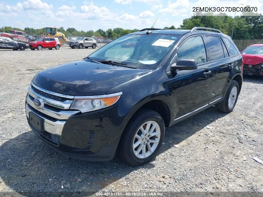 2013 Ford Edge Se VIN: 2FMDK3GC7DBC05070 Lot: 40151181