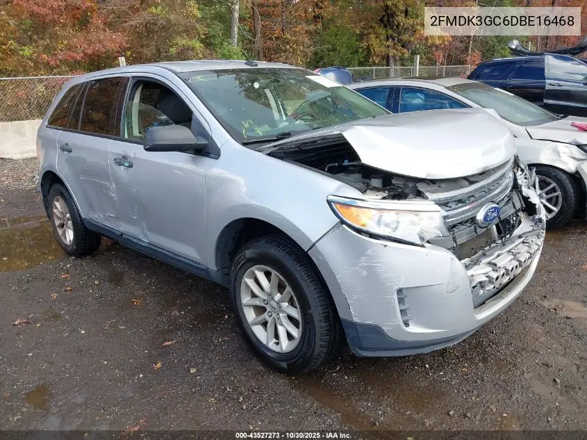 2FMDK3GC6DBE16468 2013 Ford Edge Se