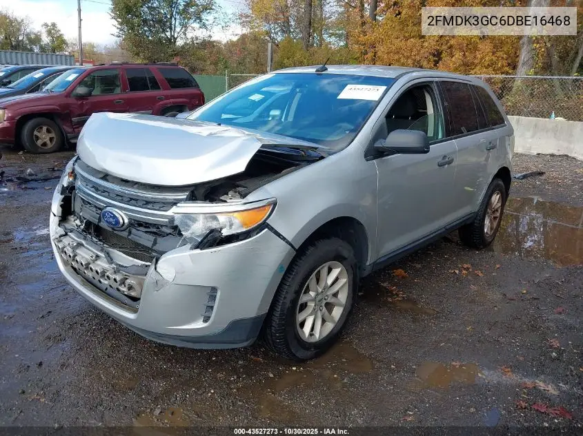 2FMDK3GC6DBE16468 2013 Ford Edge Se