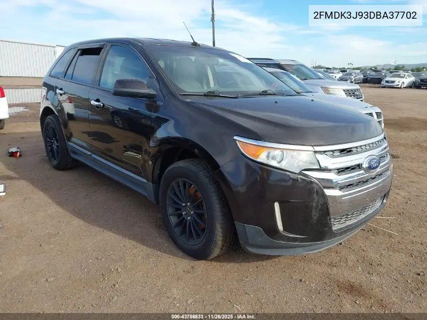 2FMDK3J93DBA37702 2013 Ford Edge Sel