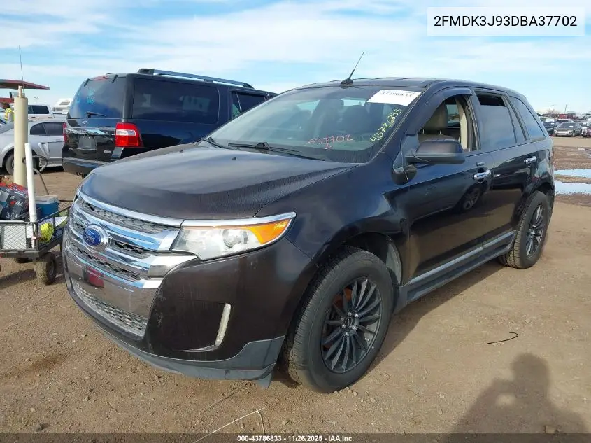 2FMDK3J93DBA37702 2013 Ford Edge Sel