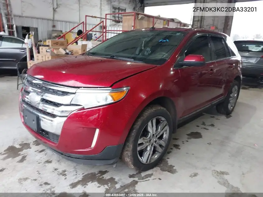 2FMDK3KC2DBA33201 2013 Ford Edge Limited