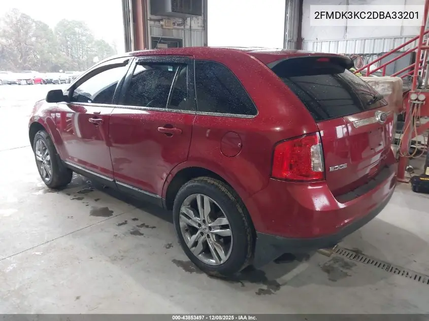 2FMDK3KC2DBA33201 2013 Ford Edge Limited