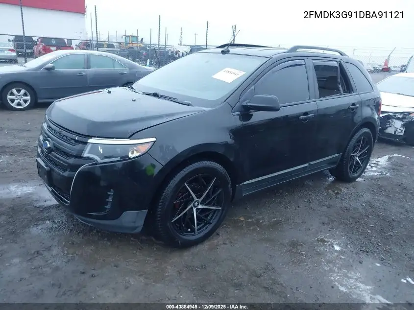 2FMDK3G91DBA91121 2013 Ford Edge Se