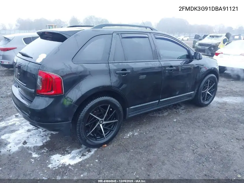 2FMDK3G91DBA91121 2013 Ford Edge Se
