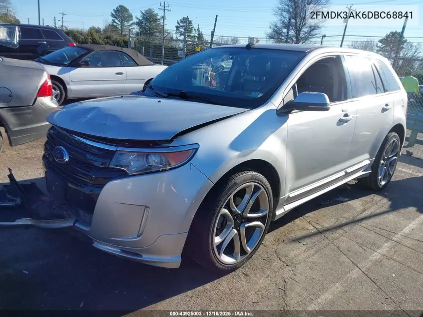 2FMDK3AK6DBC68841 2013 Ford Edge Sport