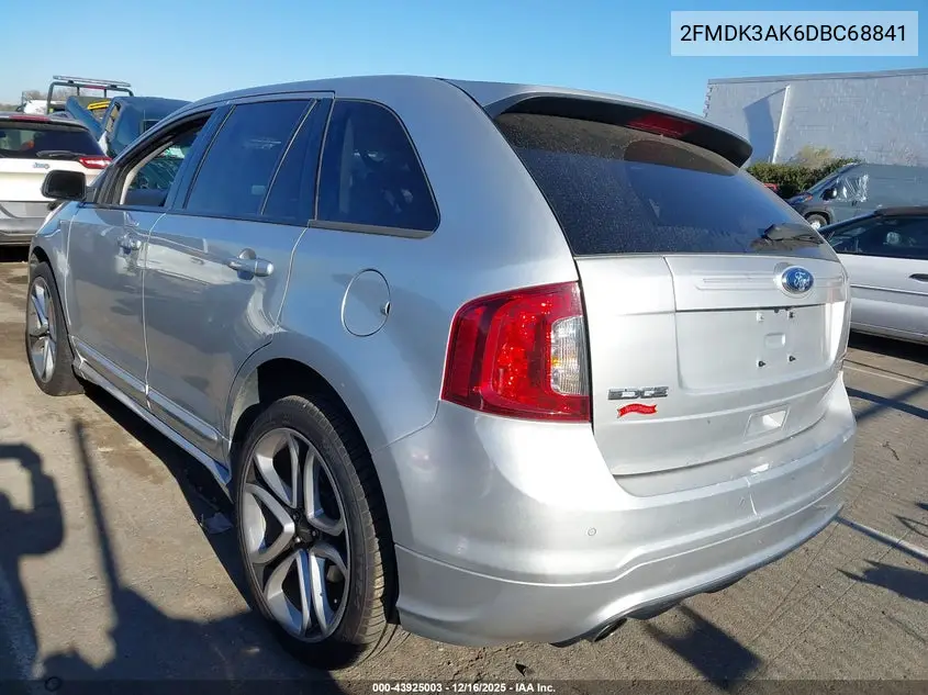 2FMDK3AK6DBC68841 2013 Ford Edge Sport