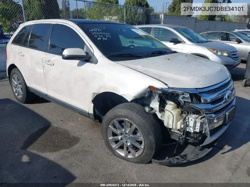 2FMDK3JC7DBE34101 2013 Ford Edge Sel