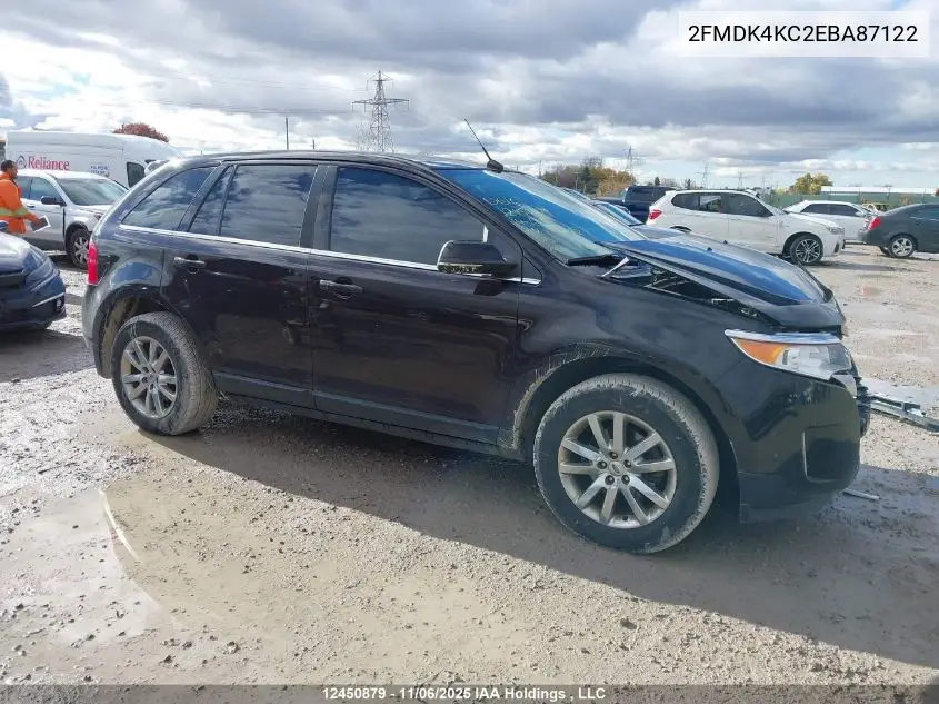 2FMDK4KC2EBA87122 2014 Ford Edge Limited