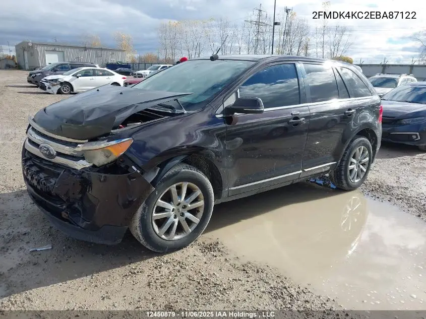2FMDK4KC2EBA87122 2014 Ford Edge Limited