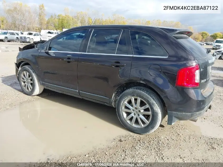 2FMDK4KC2EBA87122 2014 Ford Edge Limited