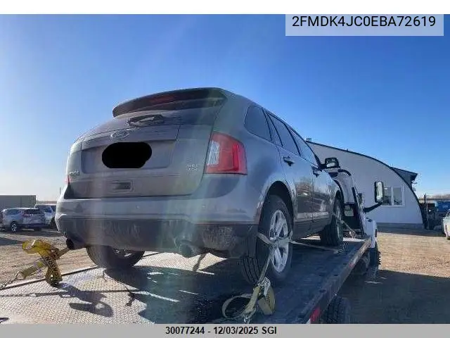 2FMDK4JC0EBA72619 2014 Ford Edge Sel