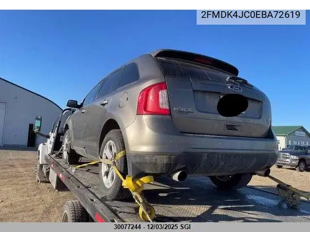 2FMDK4JC0EBA72619 2014 Ford Edge Sel