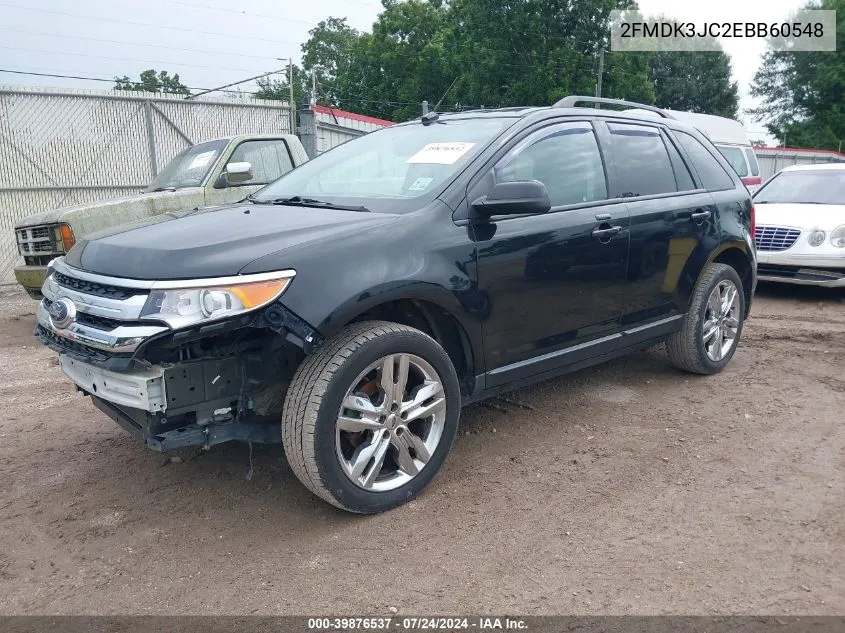 2014 Ford Edge Sel VIN: 2FMDK3JC2EBB60548 Lot: 39876537