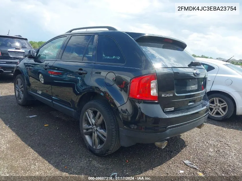 2014 Ford Edge Sel VIN: 2FMDK4JC3EBA23754 Lot: 39887316