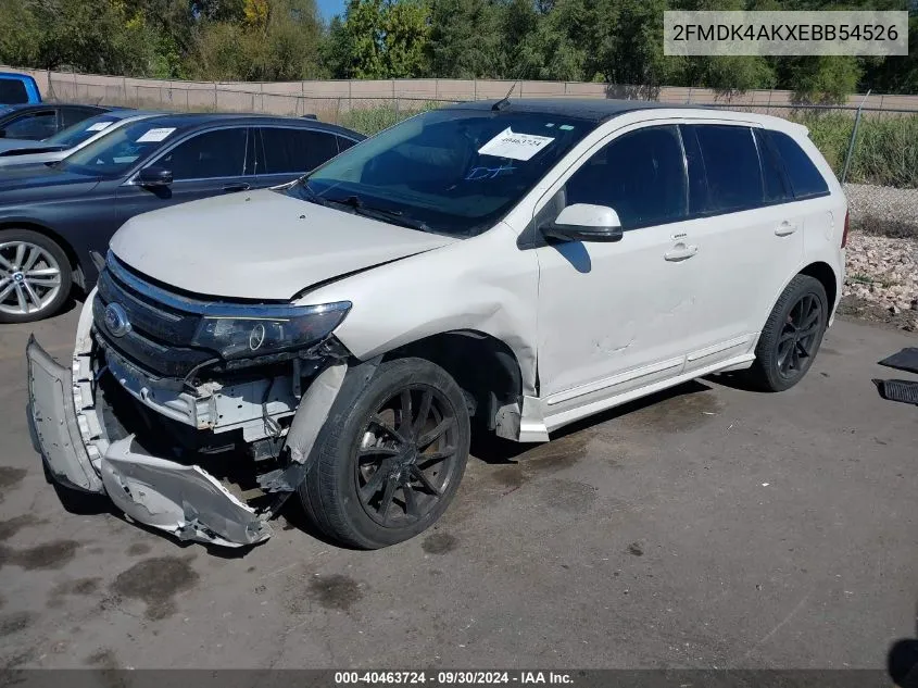 2FMDK4AKXEBB54526 2014 Ford Edge Sport