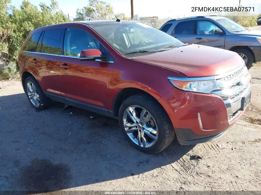 2FMDK4KC5EBA07571 2014 Ford Edge Limited