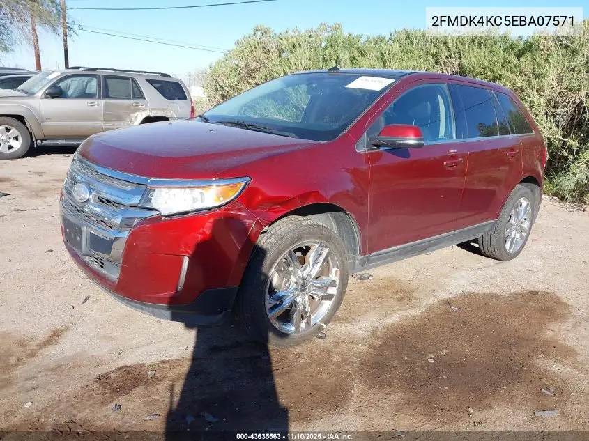 2FMDK4KC5EBA07571 2014 Ford Edge Limited