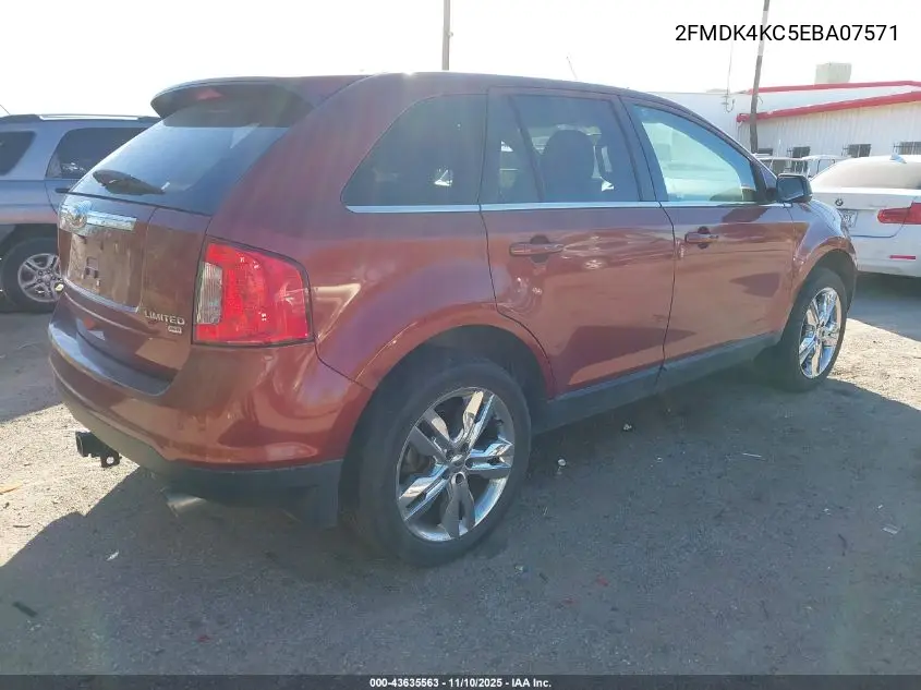 2FMDK4KC5EBA07571 2014 Ford Edge Limited