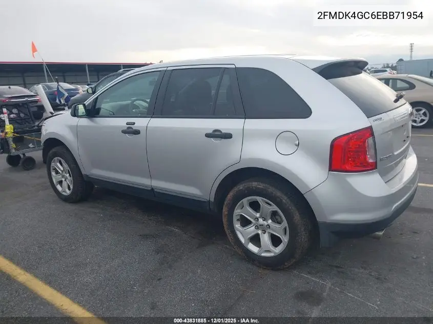 2FMDK4GC6EBB71954 2014 Ford Edge Se