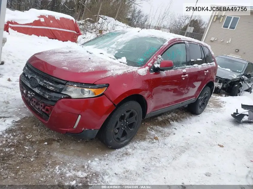 2FMDK4JC5EBA49756 2014 Ford Edge Sel