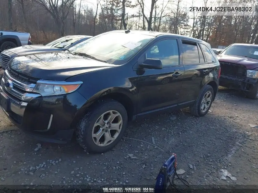 2FMDK4JC2EBA98302 2014 Ford Edge Sel