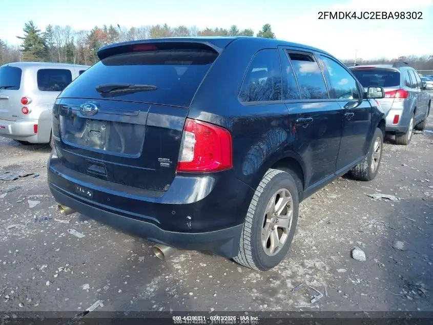 2FMDK4JC2EBA98302 2014 Ford Edge Sel
