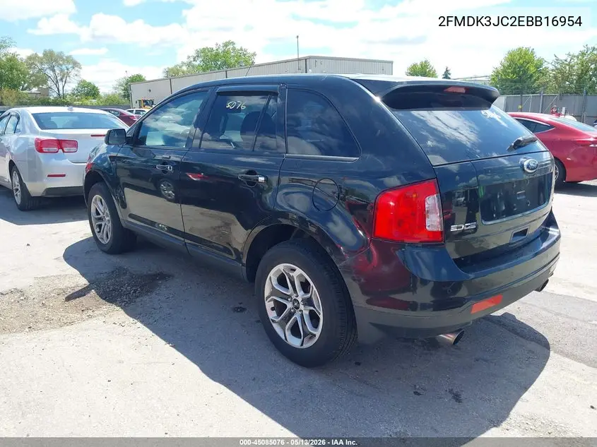2014 Ford Edge Sel VIN: 2FMDK3JC2EBB16954 Lot: 45085076