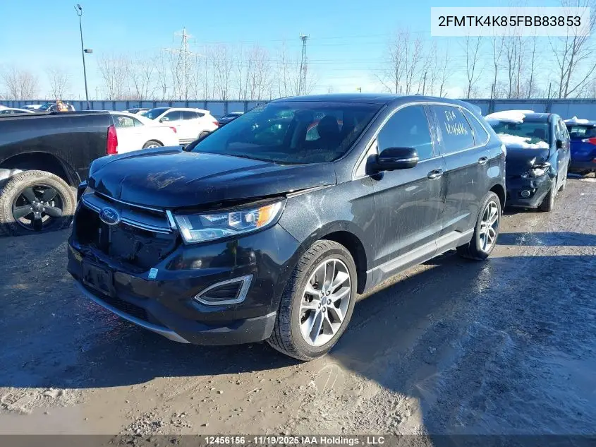 2FMTK4K85FBB83853 2015 Ford Edge Titanium