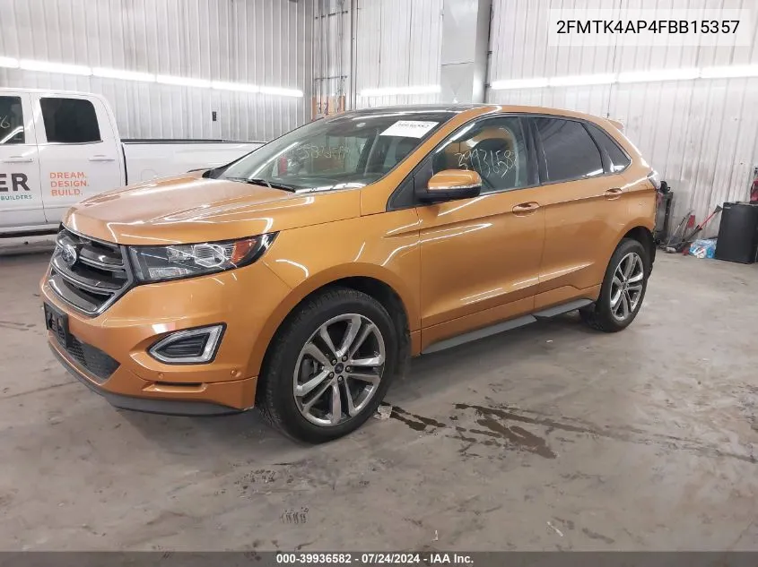 2FMTK4AP4FBB15357 2015 Ford Edge Sport