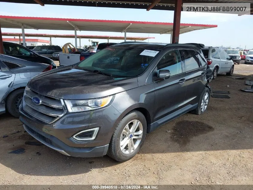 2015 Ford Edge Sel VIN: 2FMTK3J88FBB99007 Lot: 39940518