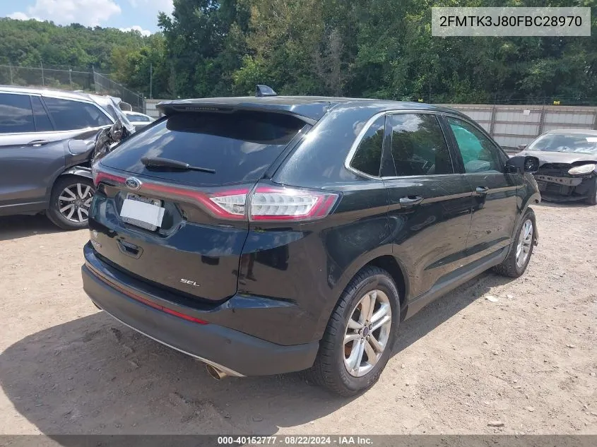 2FMTK3J80FBC28970 2015 Ford Edge Sel