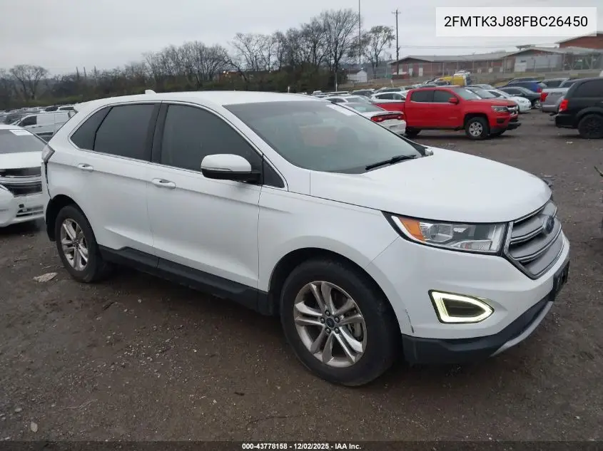 2FMTK3J88FBC26450 2015 Ford Edge Sel
