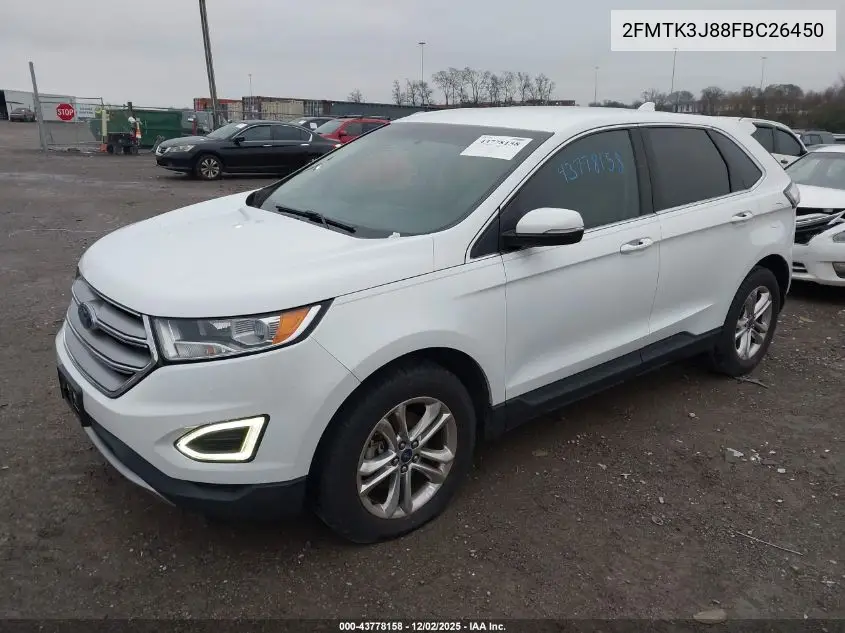 2FMTK3J88FBC26450 2015 Ford Edge Sel