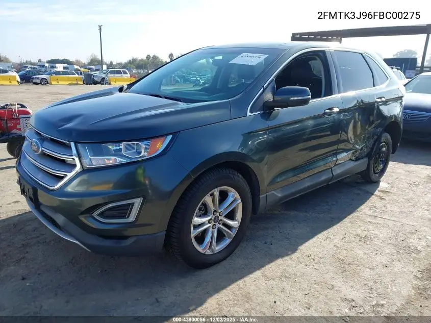 2FMTK3J96FBC00275 2015 Ford Edge Sel